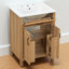Meuble-lavabo simple 24 po avec plateau en céramique-676081780