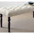 Tan Dining Bench With Solid Wood Frame And Fabric Upholstery, Hooked Legs, 48Wx16dx19.5H In Seat Rotated-816339500