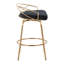 Tabouret de comptoir pivotant 25,25 po Lakyia