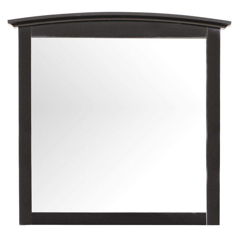 Miroir mural noir élégant et décontracté