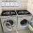 Washer And Dryer Covers,Non-Slip Dryer Top Protector Mat,Dust-Proof Washing Machine Cover, Washer Dryer Top Covers (Black, 23.6" X 19.7")