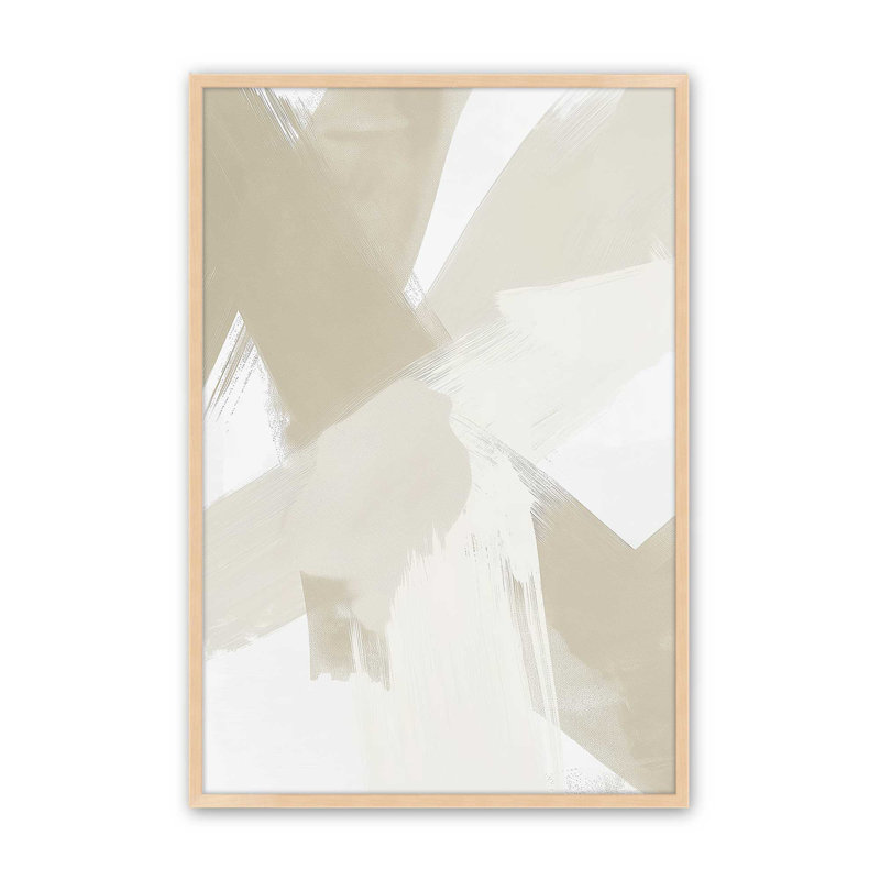 Soft Momentum II, reproduction encadrée, Reproduction encadrée sans passe-partout, Érable brut, H 15 po x l 12 po x P 1,25 po
