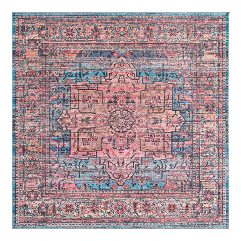 Hedgepeth Oriental Indoor Rug, Square 7'10" x 7'10"