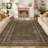 Bordered Machine Washable Area Rug with Non-Slip Backing Non-Slip Living Room Rug Easy-Cleaning Floor Carpet-926551680-926551682