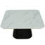 Contemporary Style 3Pc Table Set 1X Square Coffee Table 2X Square End Table Faux Marble Soft Curved Edges Top Primary Living Room