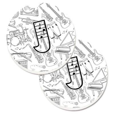 Sous-verre musical letter note
