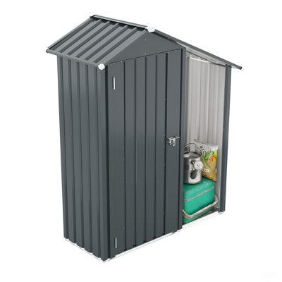 High Quality Galvanized Iron Sheet,Waterproof Design, Reasonable Internal Space Planning,Equipped With A Solid Lock System,Easy To Assemble And Move,Small Metal Compact Garden Shed