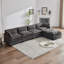 U-shape Boucle Upholstered Sectional Sofa With Armrest-107084687