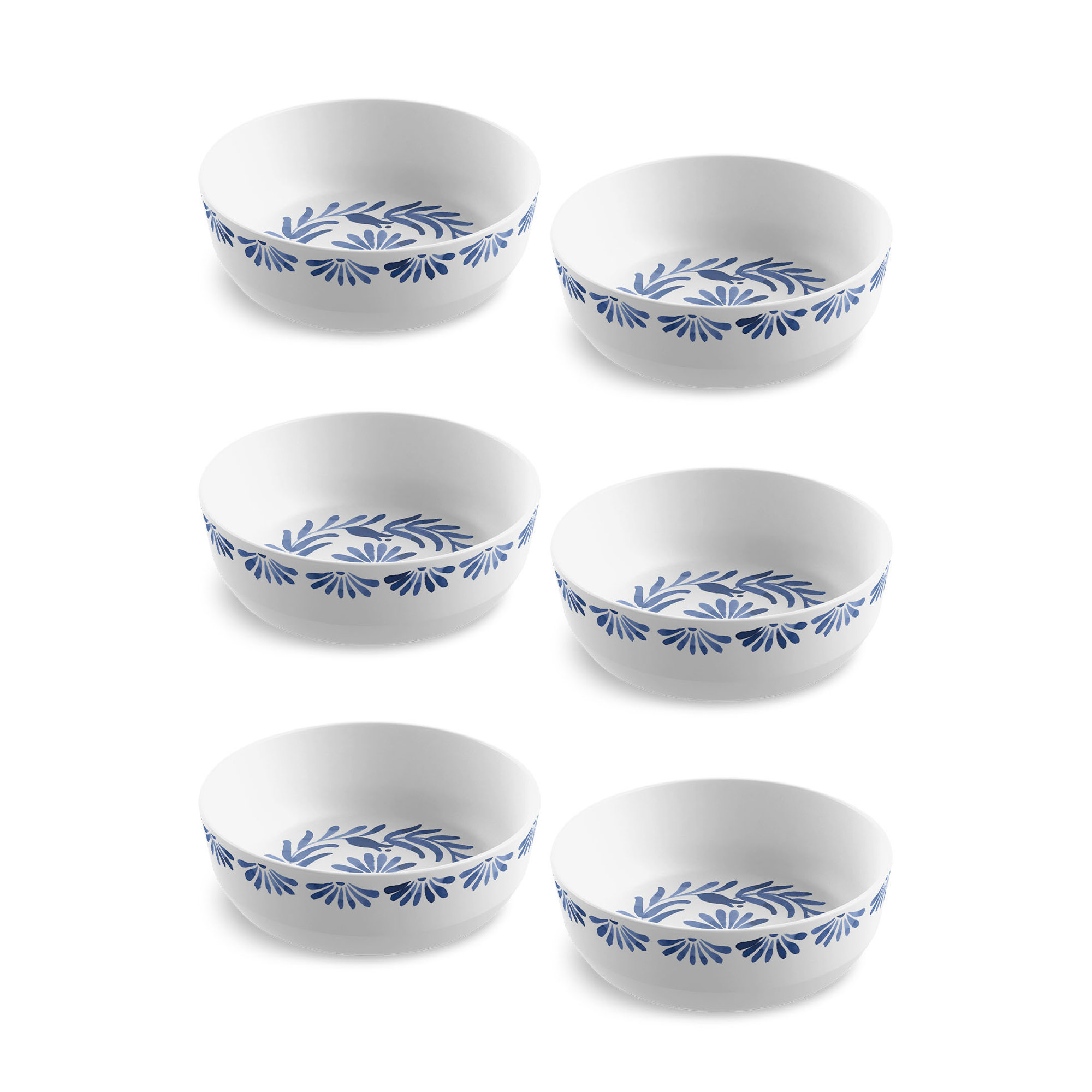 Tarhong 7.4" W Round Melamine Pasta Bowls