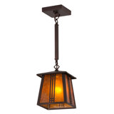 Yoshida 1 - Light Mahogany Bronze Lantern Pendant