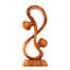 Hannmeike 12 Sculpture en bois faite à la main Statue abstraite faite à la main Hold Me Tight Gift
