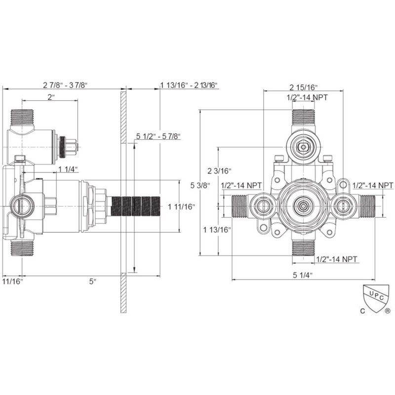 Tub Shower Valve