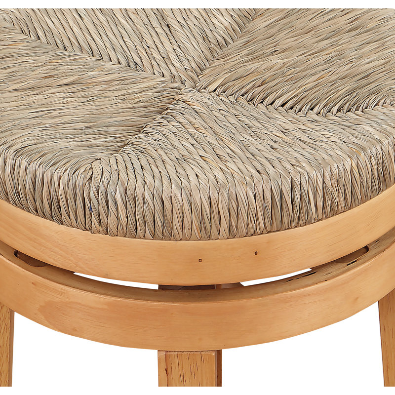 Tabouret de comptoir pivotant 25,75 po Temima, Naturel