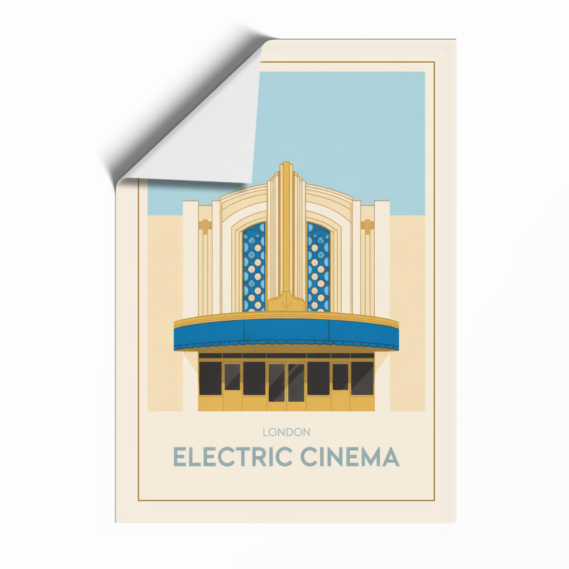 Cinema Art Deco - Framed Print, Unframed, A3 - 42.0 x 29.7 cm
