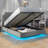 Molano Floating Bed Frame Adjustable Headboard Lifting Up Upholstered Bed With Charging Station LED Lights-1107100372-1107100374