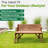 Eswer Solid Wood Hemlock Outdoor Bench