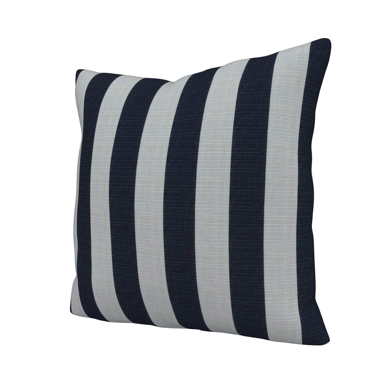 Lani Sunbrella® Throw Pillow, Sunbrella Expressive Mist Striped, Square 20"