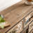 Rustic Wood Carved Storage Cabinet