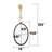Oakpark Metal Oval Wall Mirror