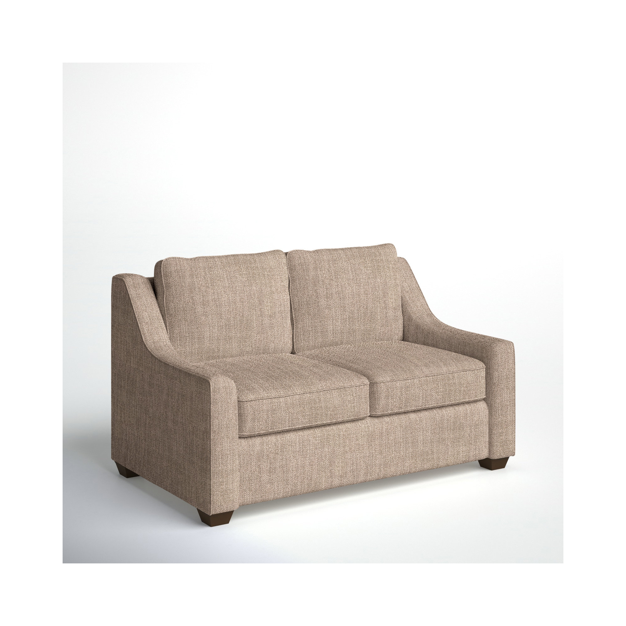 Gemi 56.5'' Upholstered Loveseat, Conversation Linen