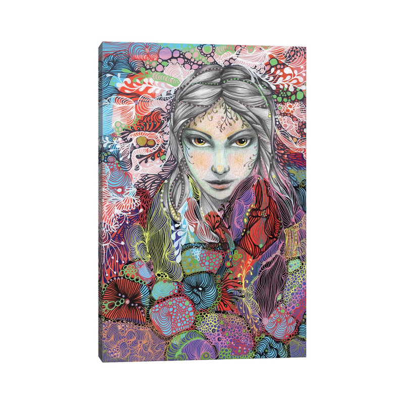 Girl by Noemi Ibarz - Wrapped Canvas Painting, 20.32 cm H x 30.48 cm W