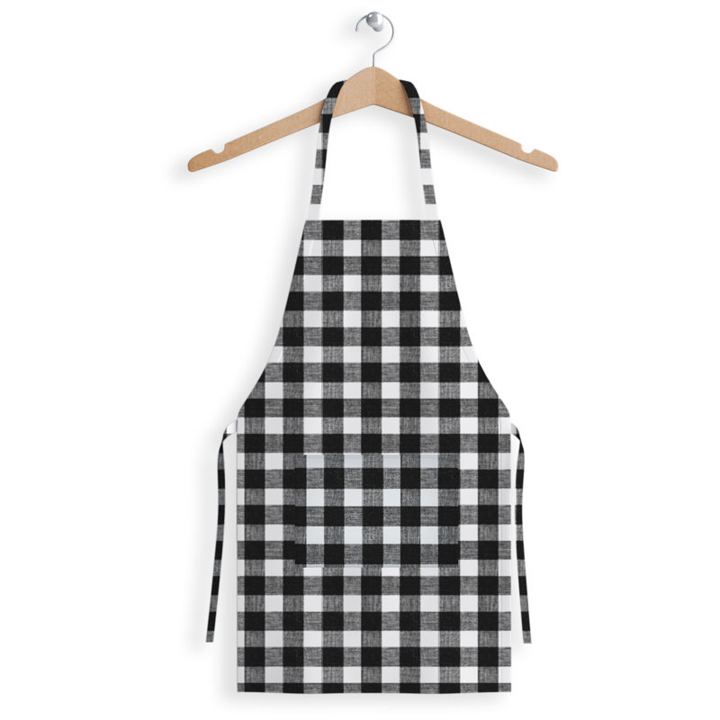 Tablier de pays, Noir / Blanc