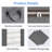 Extra Large Blanket Storage Bags 120L Comforter Storage Bags With Reinforced Handles Breathable Clothes Storage Containers Grey