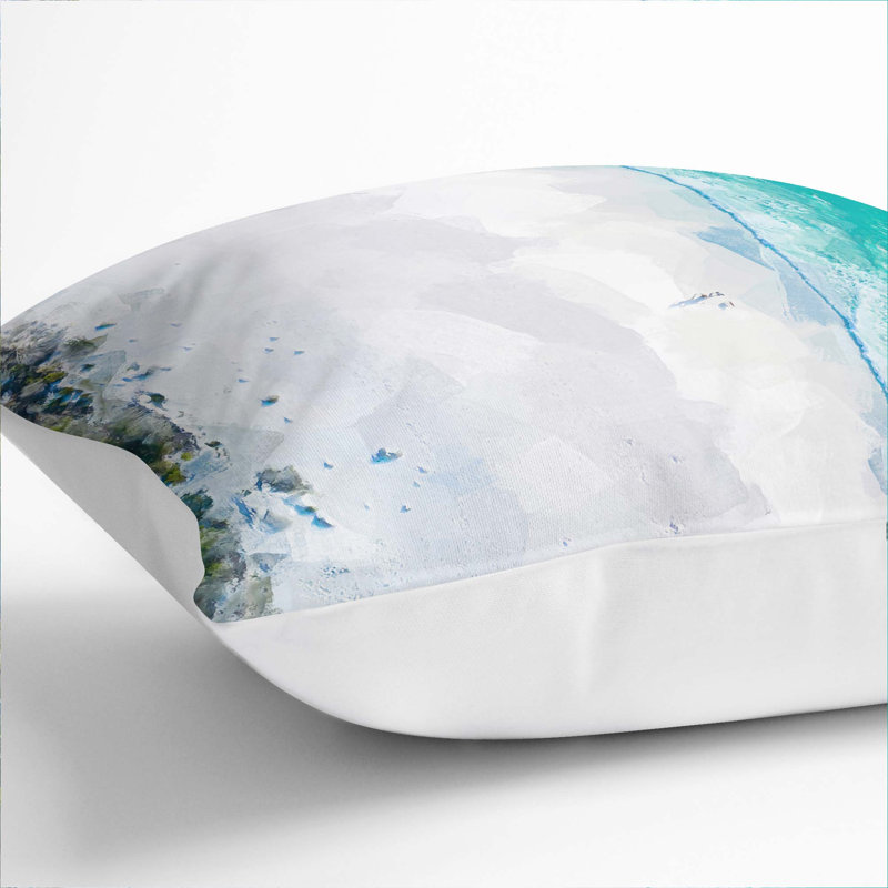 Square Cushion, 55cm H x 55cm W x 20cm D, White