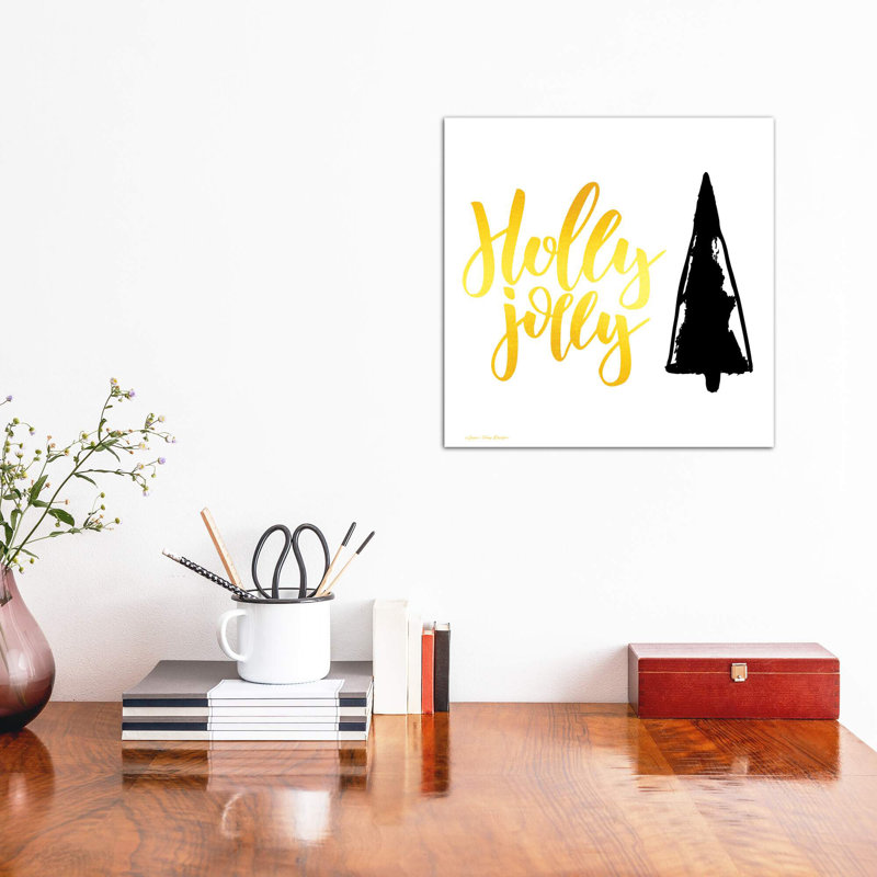 Holly Jolly Christmas Tre by Seven Trees Design - Wrapped Canvas Print, 93.98 cm H x 93.98 cm W x 1.91 cm D