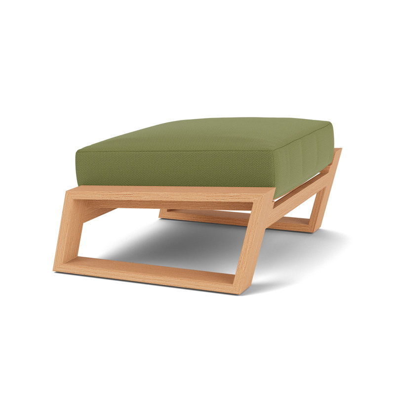 Pursuit Rectangle Outdoor Ottoman Patio Ottoman, Reflections Grass