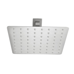 Pomme de douche haute - Cascade en acier inoxydable 304 avec buses autonettoyantes pour salle de bain en pomme de douche en nickel brossé ultra-mince