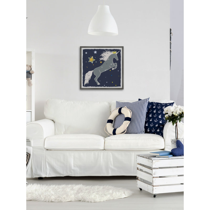 Croyle Croyle Star-Crowned Unicorn - Single Picture Frame Print, 41cm H x 41cm W
