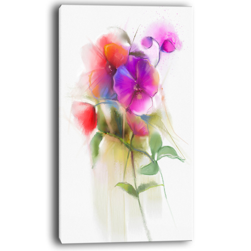 «Bunch of Colorful Orchid Flowers Large Flower», impression sur toile tendue, H 60 po x l 28 po x P 1,5 po, Toile tendue