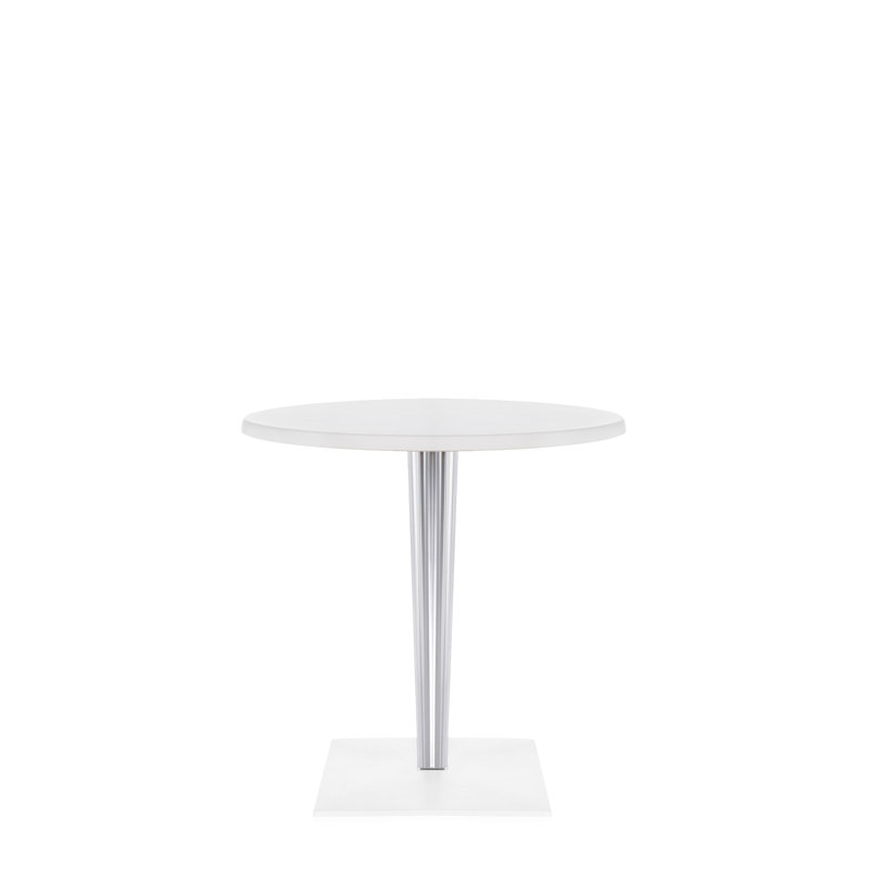 Toptop Per Dr. Yes Coffee Table, 28.38" H x 24" L x 24" W, White Melamine, White Melamine