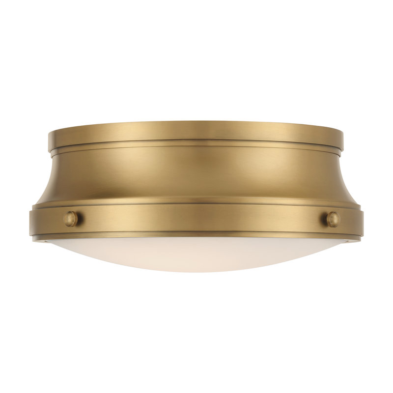Plafonnier encastré 2 lumières Purelight 15 po, Laiton