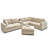 Cloud Modular Sectional Sofa Upholstered Deep Seat Couches With Cupholder Console With Usb Port & Storage Box And An Ottoman-999614808