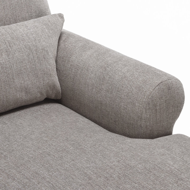 Upholstered Chaise Lounge With Adjustable Backrest