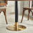 Walnut Round Solid Wood Dining table-2093633018