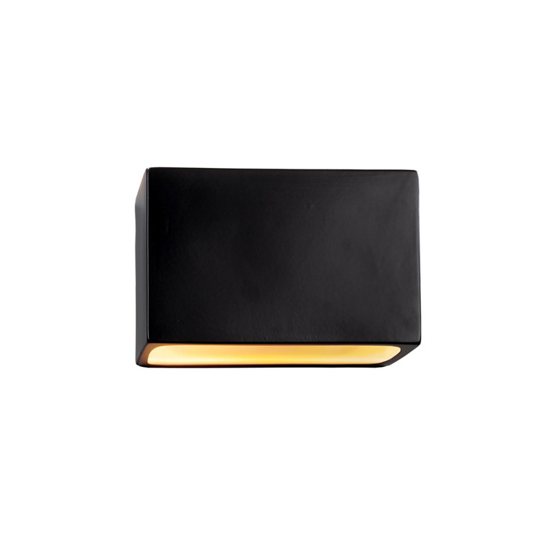 Ambiance Collection™ LED Outdoor Flush Mount, 6" H x 10" W x 4" D, Carbon Matte Black, No