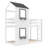 Melony Kids Twin Over Twin Bunk Bed-2005280494