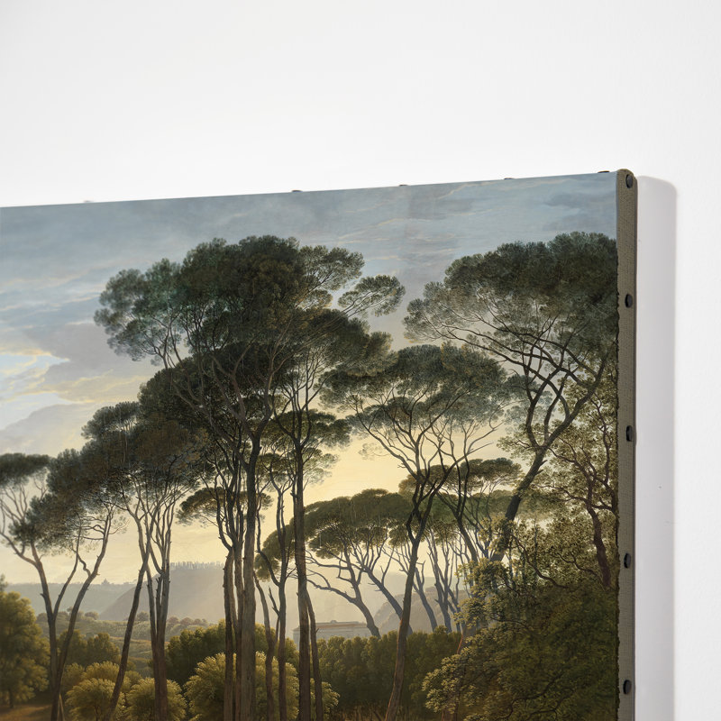 Italian Landscape With Umbrella Pines Print by Hendrik Voogd