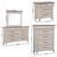 Ensemble de chambre à coucher en bois 6 pièces Ken-106550000