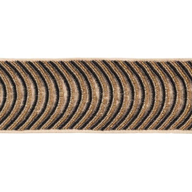 Ziegfeld Hand Beaded Tape Trim, Gold