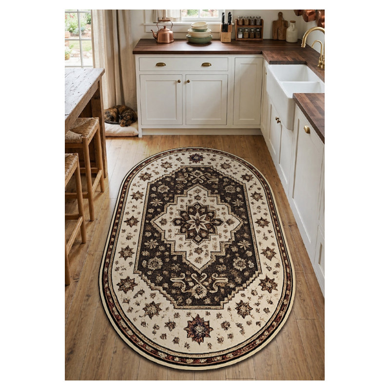 Tapis tissé à motif nautique Mosso, 3'3" x 9'10"