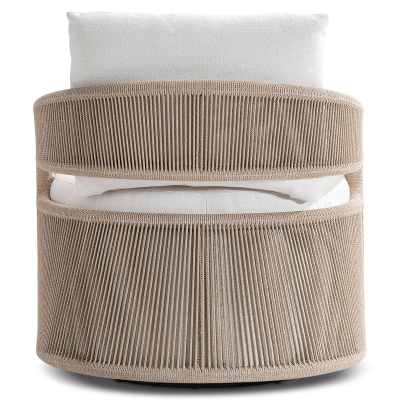 Trellis Outdoor Lounge Chair, Light Gray Linen 6032-010