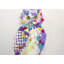Hibou texturé abstrait - mauve