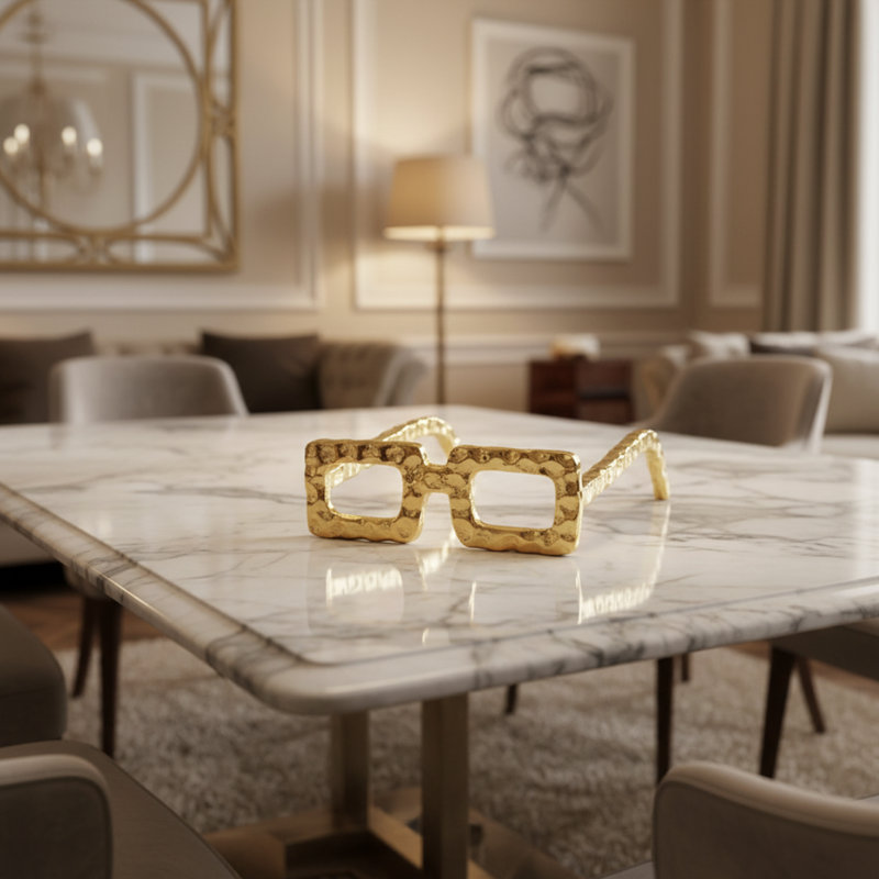 Winooski Gafas Square Silver Spectacles, Gold