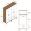 Berend 4 Door Manufactured Wood Wardrobe-1587976838