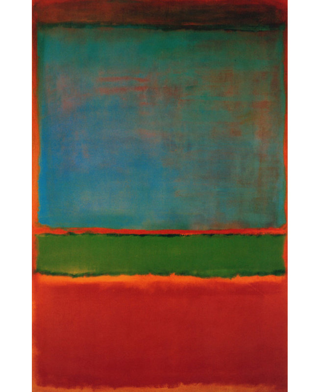 Violet, Green, And Red 1951, 18" H x 12" W