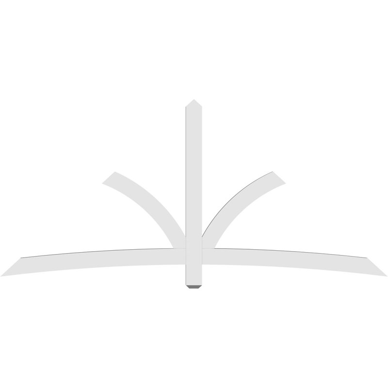 Support pour pignon Davenport, H 44 po x l 96 po (pas: 11/12), P 2 po x F 4 po, PVC